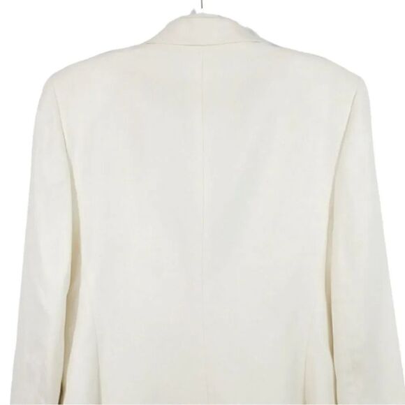 Vintage Talbots 2 PC Linen Blend Double-breasted Blazer Jacket and Skirt Suit 12 - Picture 5 of 16